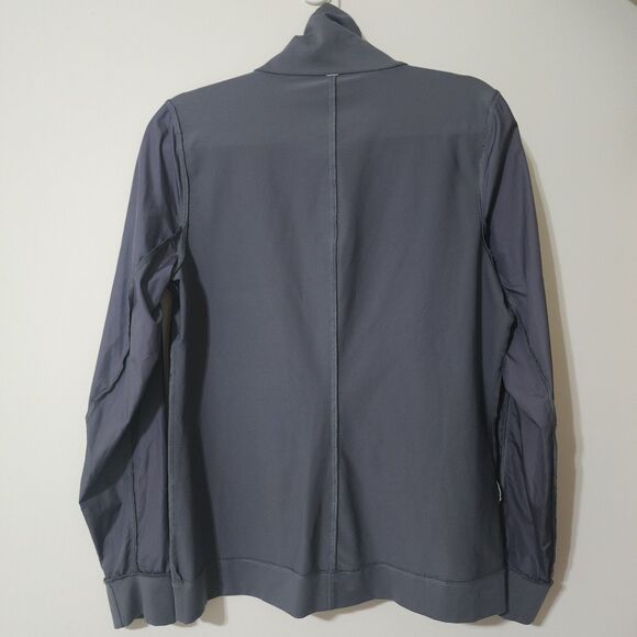 Under Armour Womens Full-Zip Track Jacket High-Neck Collared Unlined Grey Size L - Picture 5 of 9